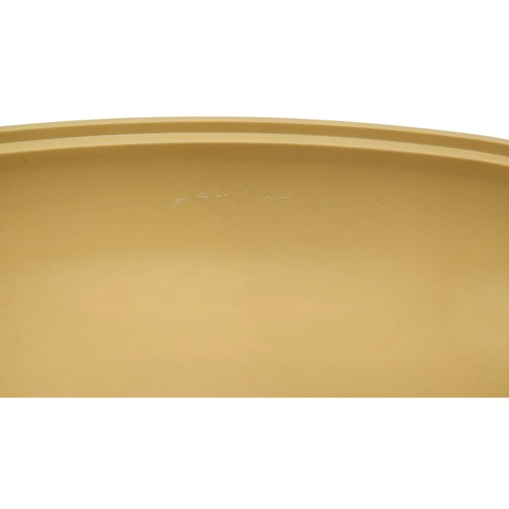 Vintage Tupperware Steamer Microwave Harvest Gold Oval‎ Two Piece NO STEAMER SEE